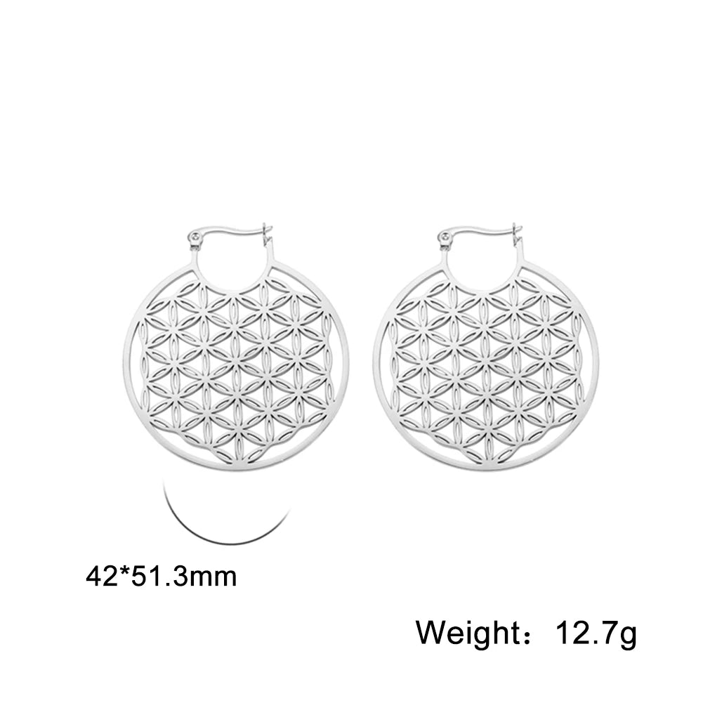 Flower of Life Ear rings