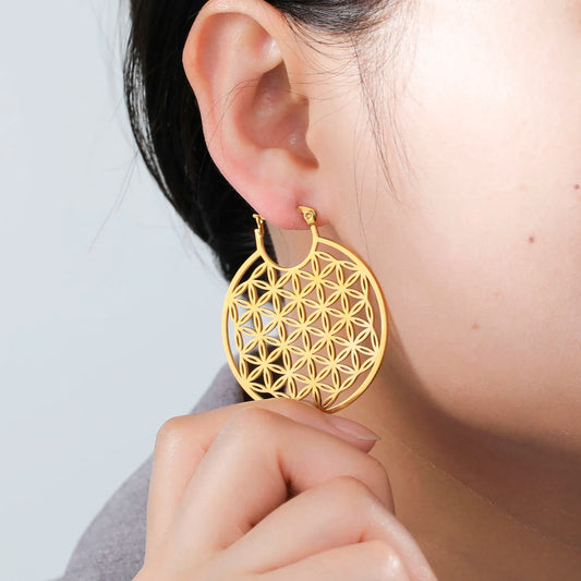 Flower of Life Ear rings